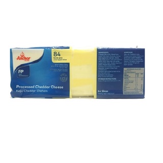 Set 10 lát Phô mai Cheddar lát trắng Anchor Pháp