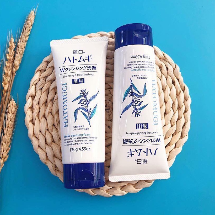 Sữa rửa mặt trắng da Hatomugi hạt ý dĩ 130g Nội Địa Nhật Bản