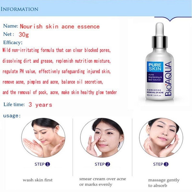 [Hàng mới về] Tinh chất Hỗ Trợ Giảm mụn BIOAQUA chất lượng cao | BigBuy360 - bigbuy360.vn