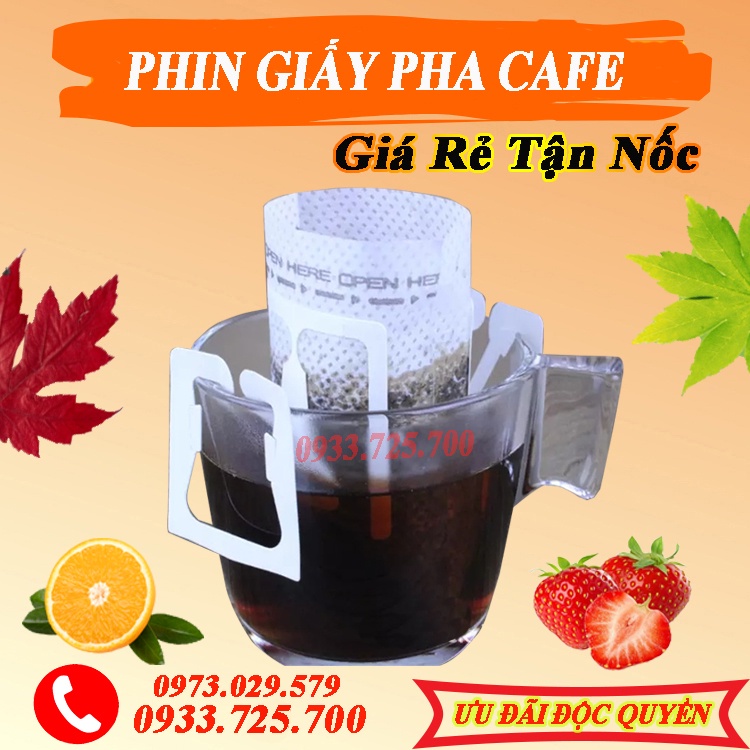 Phin Giấy Pha Cà Phê Tiện Lợi  Combo 10, 20, 50 Cái, Dụng Cụ Pha Chế.