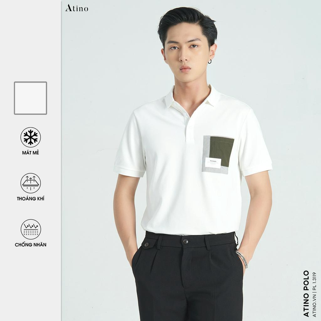 Áo Polo Nam ATINO vải Cotton cao cấp sang trọng lịch lãm chuẩn form PL1.3119
