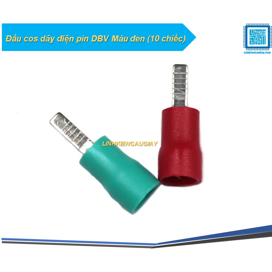 Đầu cos dây điện pin DBV Màu đen (10 chiếc)