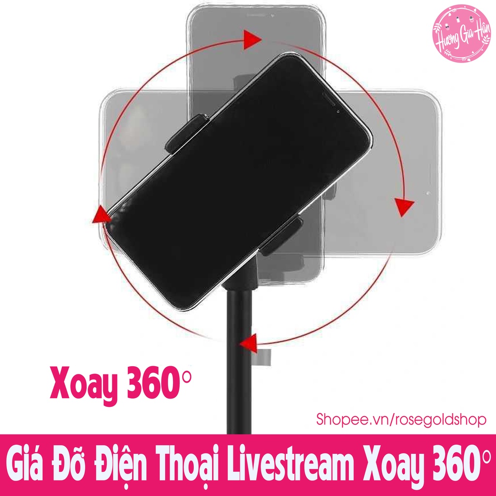 Giá Đỡ Điện Thoại Học Online, Quay TikTok, Livestream, Xem Video Xoay 360°