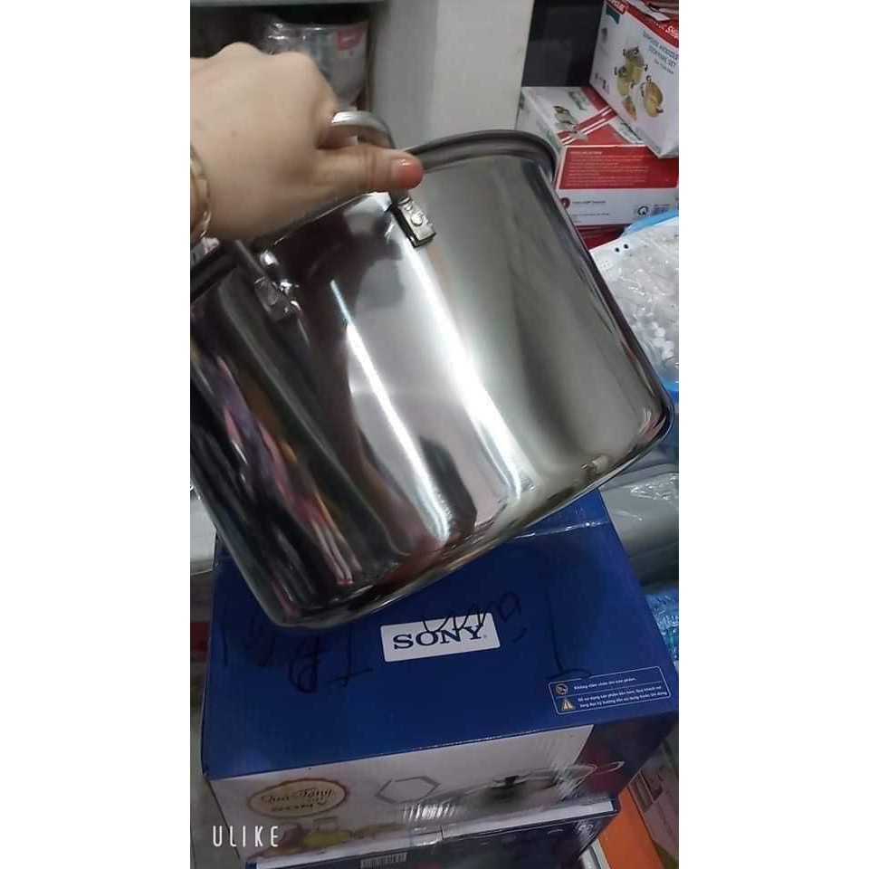 NỒI LUỘC GÀ ĐÔNG Á COOK SIZE 30CM NẮP KÍNH - DÙNG ĐƯỢC BẾP TỪ