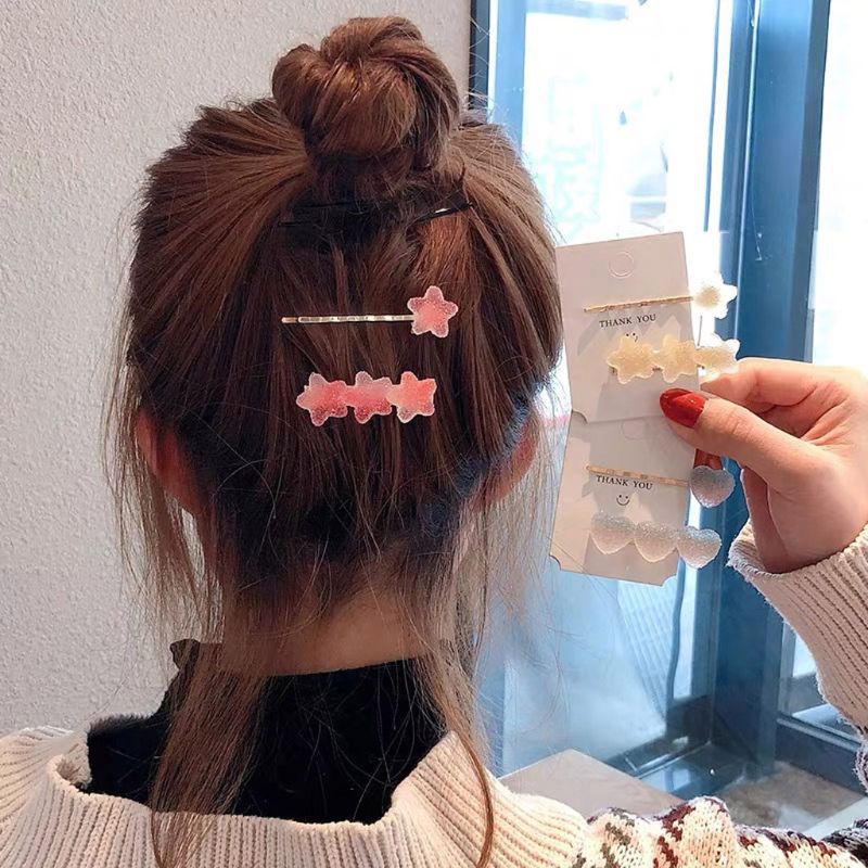 Khuôn Silicon Mềm Làm Kẹp Tóc Hình Kẹo/Trái Tim/Ngôi Sao Dễ Thương