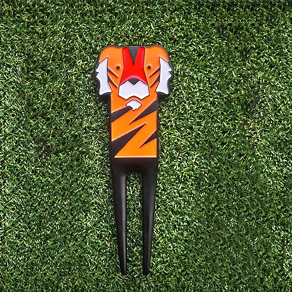 Dụng Cụ Đánh Dấu Vị Trí Bóng Golf Bằng Hợp Kim Kẽm Họa Tiết Hổ Hoạt Hình