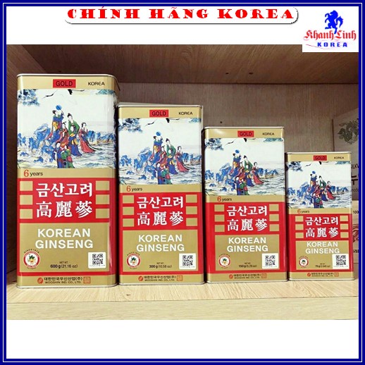 Hồng Sâm Củ Khô Hộp Sắt Bio Hàn Quốc - Tăng đề kháng, phòng ngừa ung thư