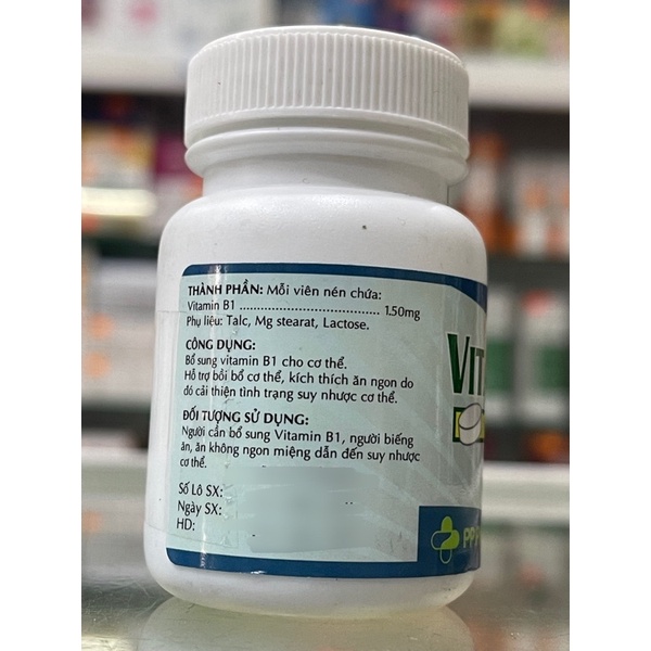 Vitamin B1 - 100 viên