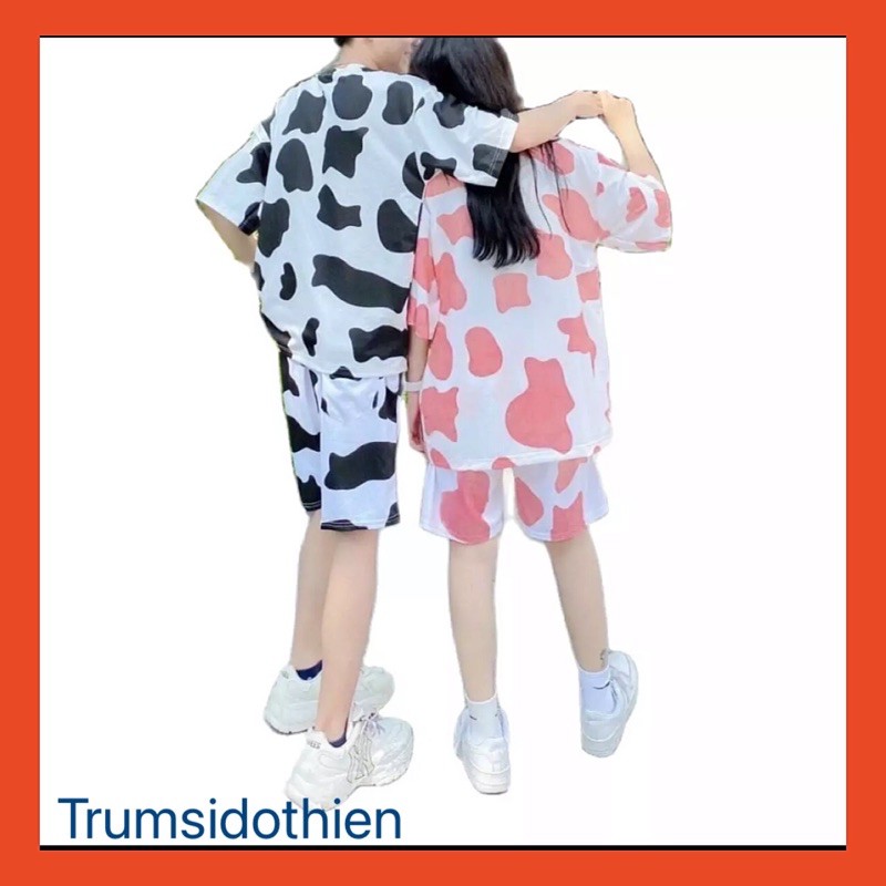 Bộ Bò Sữa Chất Thun Lạnh Cực Đẹp Siêu Hot 2021