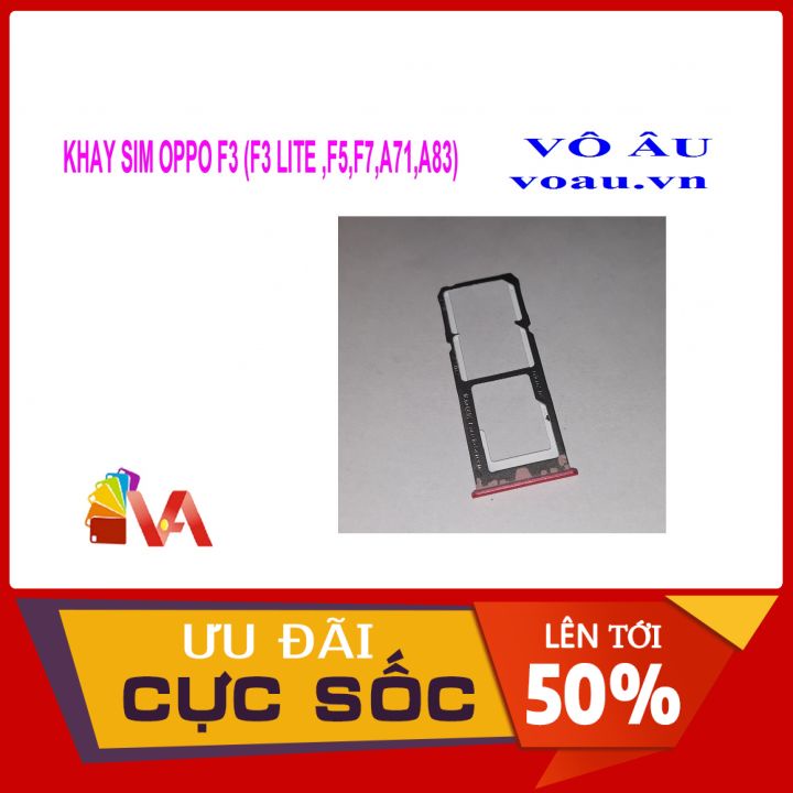 KHAY SIM OPPO F7 MÀU ĐỎ