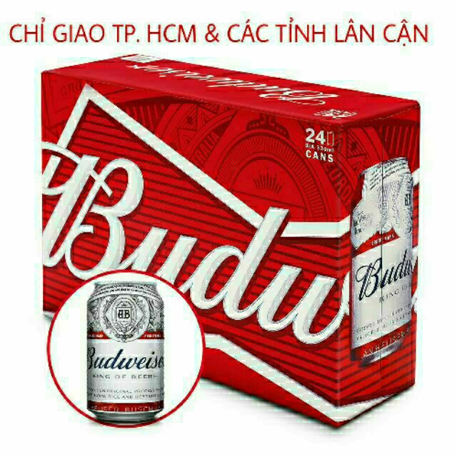 BIA BUDWEISER THÙNG 24 LON 330ml [Cao cấp]