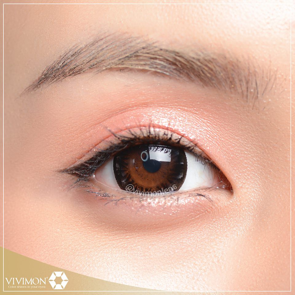 Kính áp tròng Hàn Quốc Danna Black - Lens mắt cận đen tự nhiên (Tặng Kèm Khay)