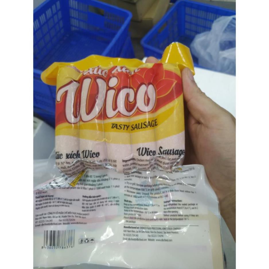 Xúc Xích WICO - DABACO - xúc xích Đức -  500g (10 cái/túi)