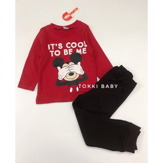 Bộ thu đông Mickey đỏ cho bé BMJ006