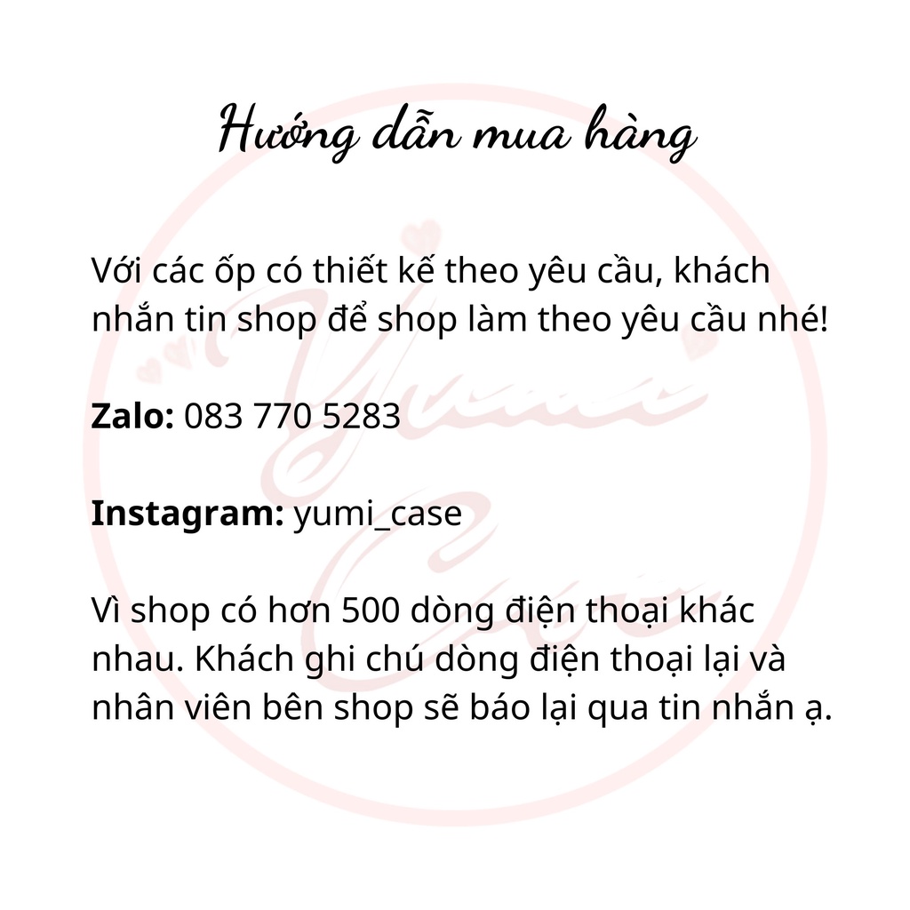 Ốp lưng điện thoại cho Iphone Samsung Vsmart Oppo Huawei Xiaomi Vivo Nokia Realme Poco Redmi TRAITIMDEN 3 Yumi Case
