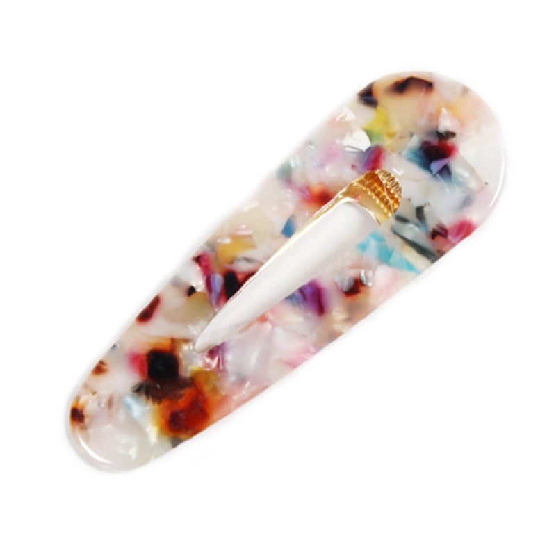 Youyo Kẹp Tóc Đính Đá Granite Acid Acetic Hình Giọt Nước Hình Giọt Nước Cho Nữ