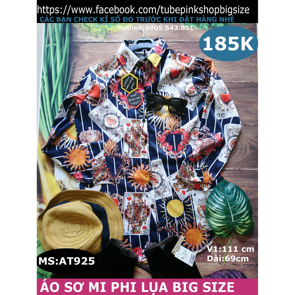 sơ mi phi lụa bigsize NAM NỮ