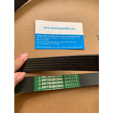Dây curoa tổng Mec vuông Sprinter loại Mitsuboshi  6PK2270 (Dây)