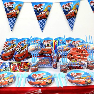 SET trang trí sinh nhật để bàn chủ đề Ô tô