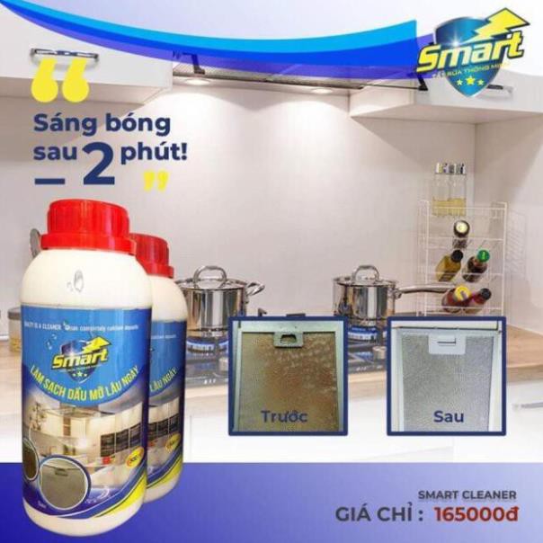 SMART CLEANER - Chuyên gia làm sạch dầu mỡ , cháy két lâu ngày (Chai 500ml)