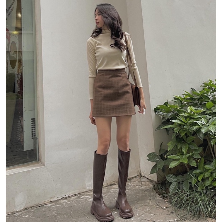 [HÀNG SẴN]CHÂN VÁY DẠ CHỮ A KẺ CARO HÀNG QUẢNG CHÂU | BigBuy360 - bigbuy360.vn