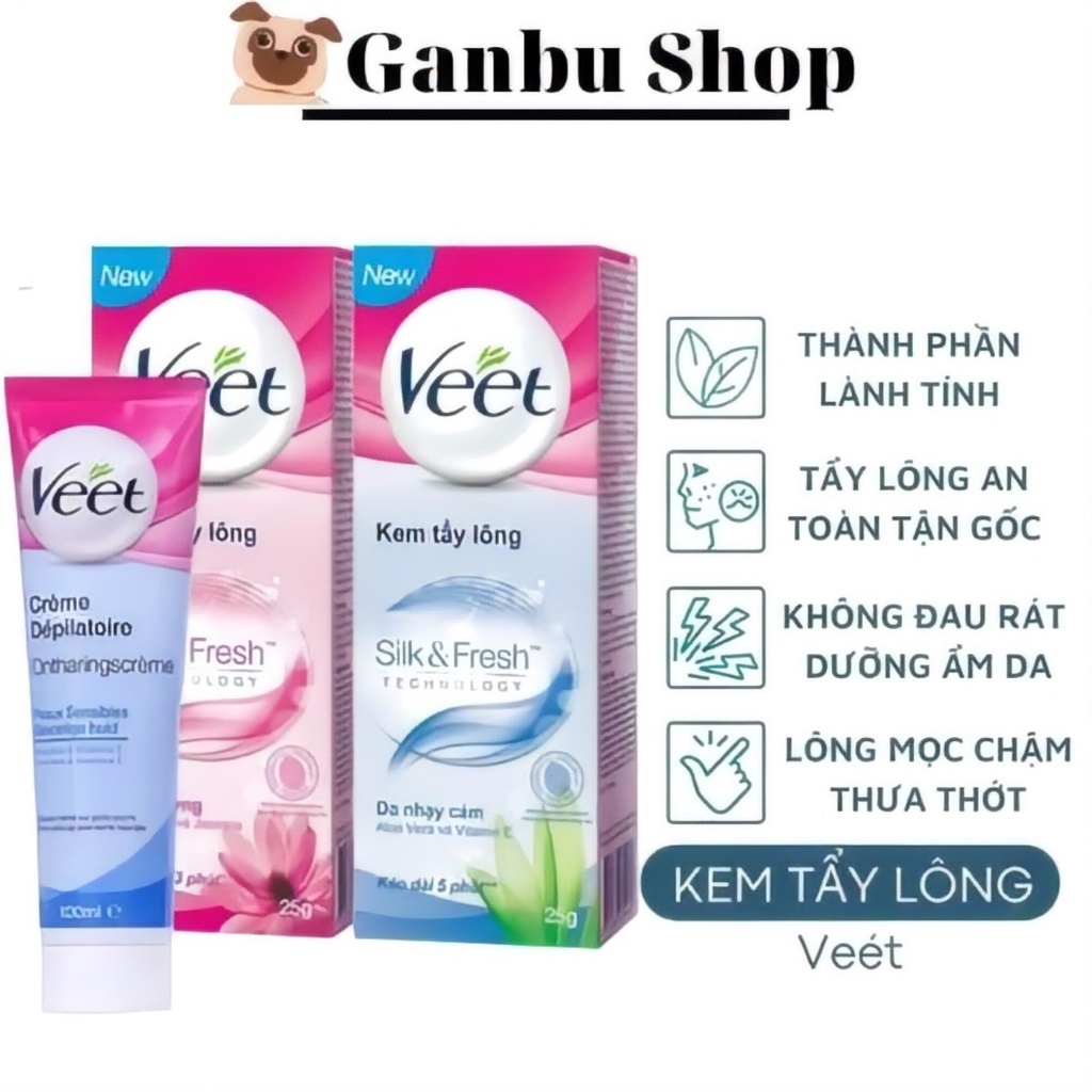 Kem Tẩy Lông Veet Dành Cho Mọi Loại Da Giúp Tẩy Sạch Lông Hiệu Quả Và An Toàn Cho Da
