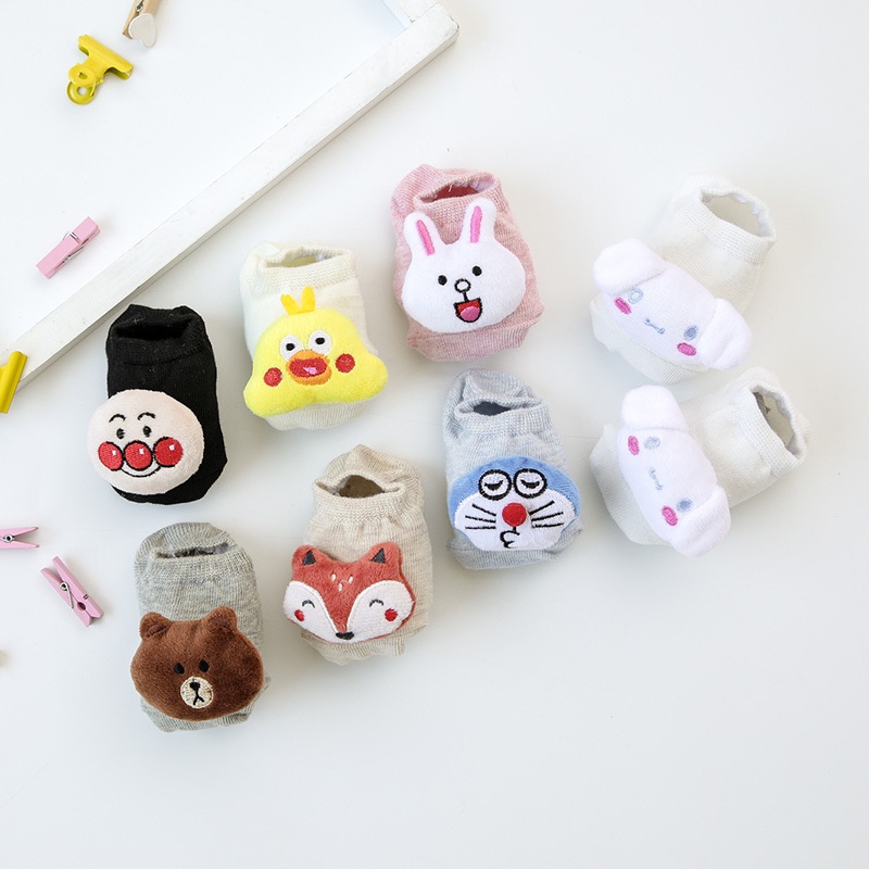 Tất cho bé ngắn cổ 3D hình thú dễ thương từ 0-18 tháng LABAMO TAT03 mẫu mới nhất