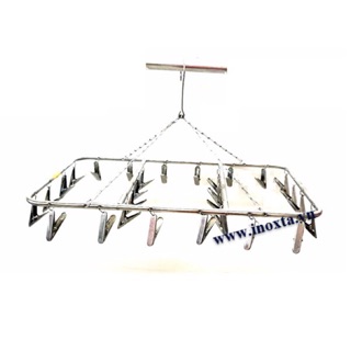 BỘ MÓC PHƠI QUẦN ÁO INOX 28 KẸP