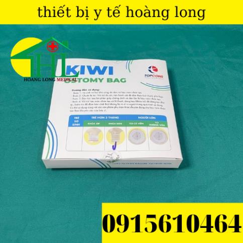 Hộp 10 Túi hậu môn nhân tạo con gấu cho trẻ (khóa dán)