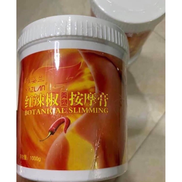 Kem tan mỡ, kem đánh bụng giảm béo. Hũ to 1kg Giảm Béo An Toàn.Kem ớt