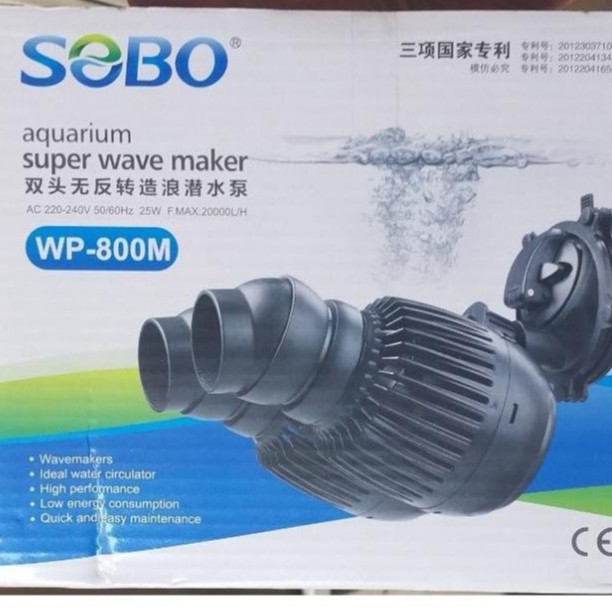 Máy Thổi Luồng Bể Cá Cảnh SOBO WP-100M WP-200M WP-300M WP-400M WP-800M - Tạo Sóng Dòng Chảy Tăng Oxi Cho Hồ Cá