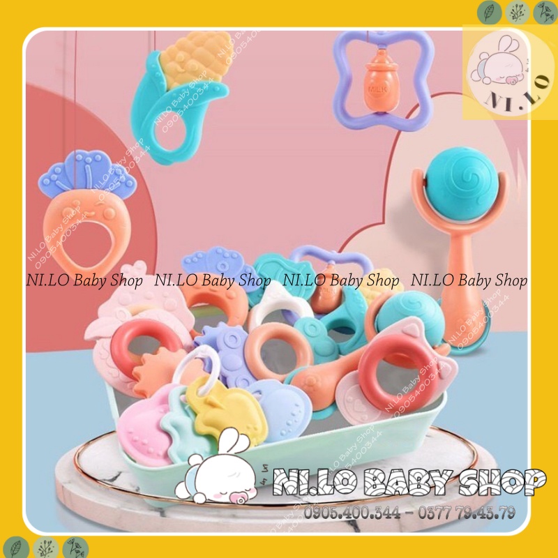 Bộ 10 gặm nướu BabyRattle an toàn cho bé