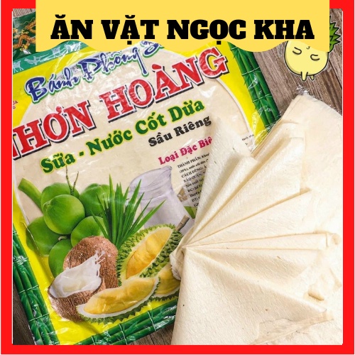Bánh tráng sữa sầu riêng bịt lớn 400g