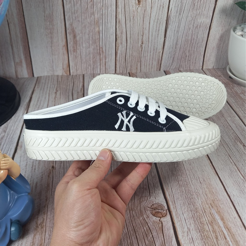 [Full box] Giầy sục nữ thêu NY, giầy MLB dập gót cho giới trẻ | BigBuy360 - bigbuy360.vn