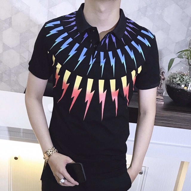 Áo thun cổ trụ cao cấp thêu logo nổi bật(chất thun cotton 100%) | BigBuy360 - bigbuy360.vn