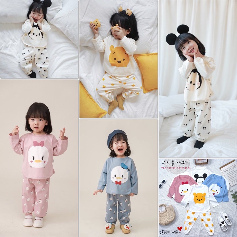 [Thu 2021] Set bộ bé trai gai hoạt hình chất liêu tici xịn sò phù hợp cho các bé size 7-17kg
