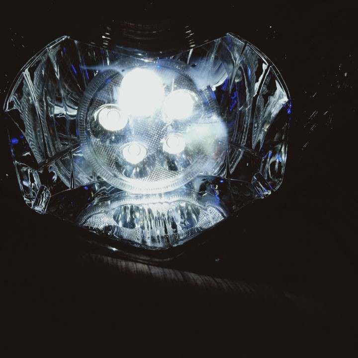 Pha đèn 5 bóng LED dành cho xe máy SIRIUS vua ánh sáng - S369