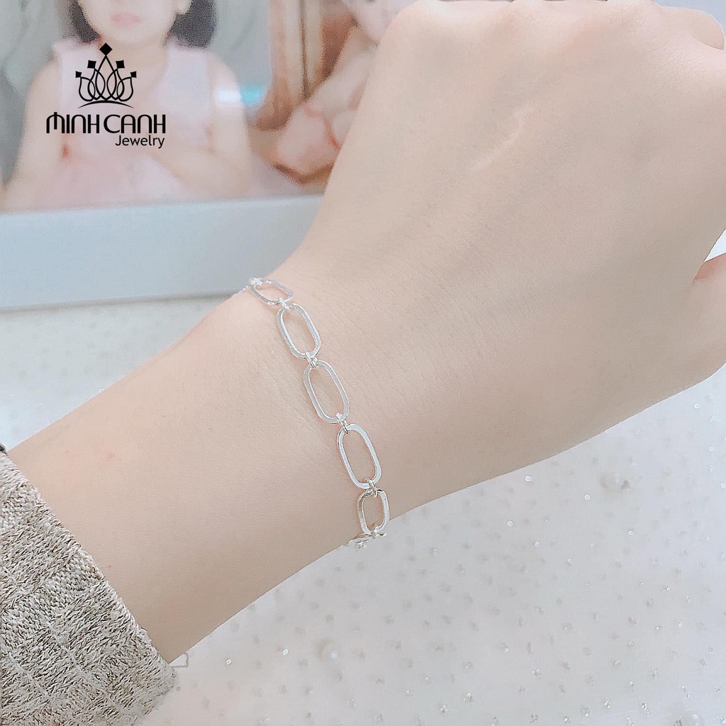 Lắc Tay Bạc Nữ Mắt Xích Đơn Cá Tính - Minh Canh Jewelry