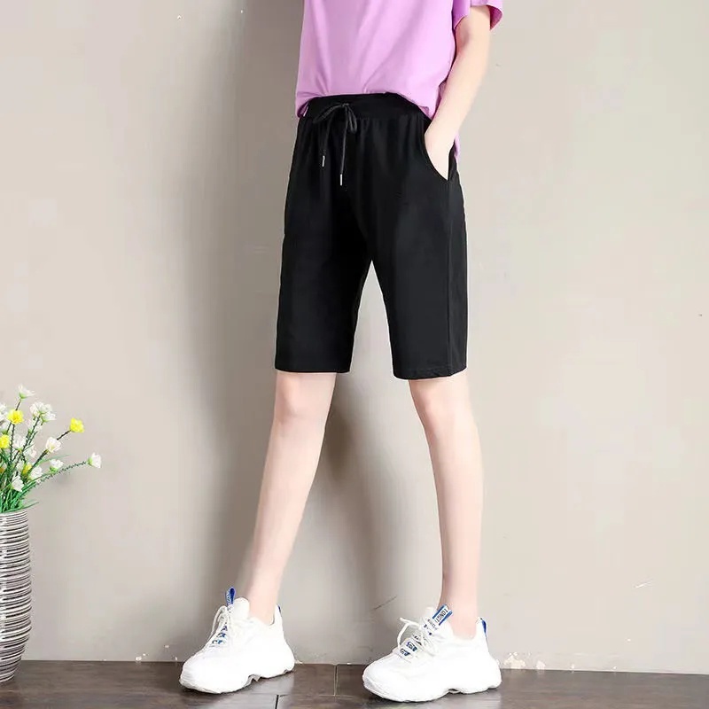 Quần Short Thể Thao Mỏng Dáng Rộng Cỡ Lớn 22-100KG C8515 Thời Trang Mùa Hè Cho Nữ
