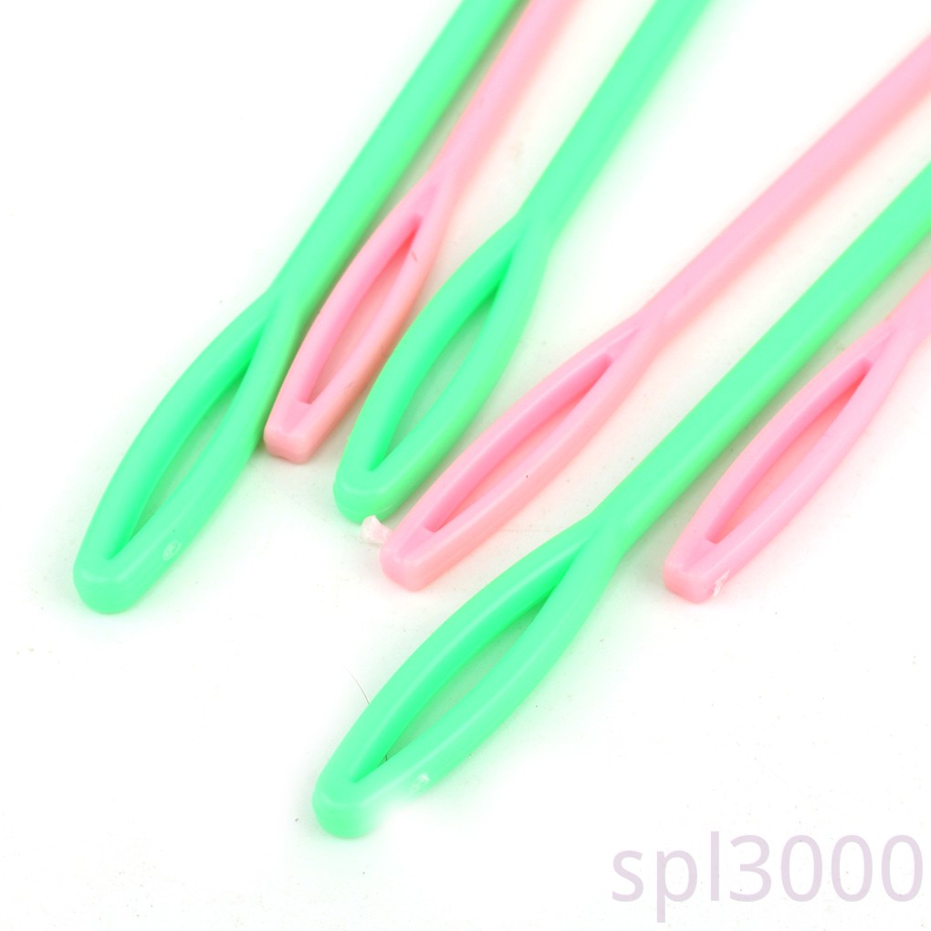 Set 6 Kim Móc Len Mắt Lớn Bằng Nhựa Nhiều Màu Sắc