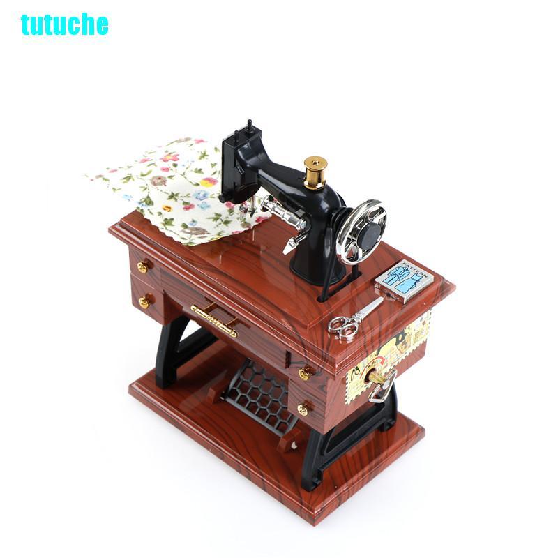 tutu Music Boxes Treadle Sartorius Toys Retro Home Decoration Vintage Sewing Machine