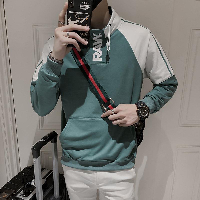 Hàng Có Sẵn Áo Sweater Cổ Lọ Màu Sắc Nổi Bật Thời Trang Xuân Thu Phong Cách Hàn Quốc Cho Nam