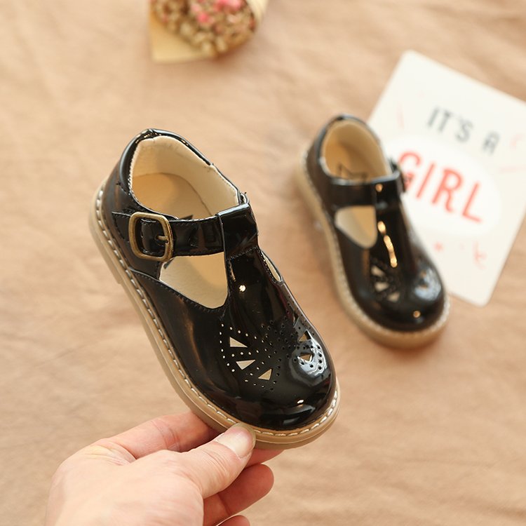 Giày bệt trẻ em có dây đeo bằng da mềm chất lượng cao cho bé gái 2-6 tuổi