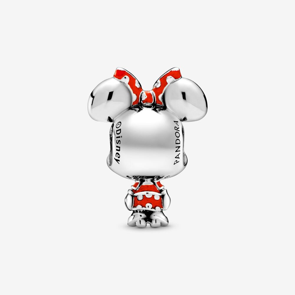 Pandora PANDORA Disney Dây nơ trang sức mạ bạc 925 họa tiết chấm bi và Minnie 798880C02