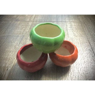 {RẺ VÔ ĐỊCH} Chậu bí men rạn-các màu