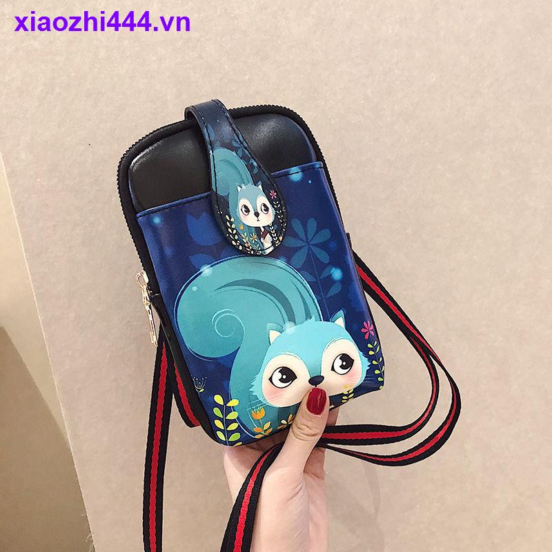 ví nữ mini ví bóp mini ví bóp nữ ví bóp dài bóp ví cầm tay nữ bóp đầm nữ ví bóp dự tiệc Túi đeo chéo đựng điện thoại di động họa tiết hoạt hình thời trang cho nữ 2021