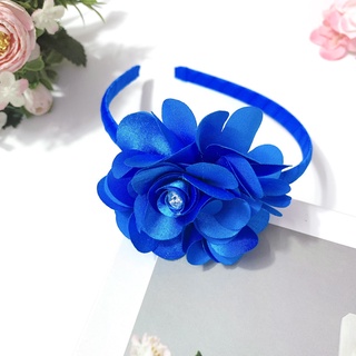 Bờm hoa hồng satin đủ màu