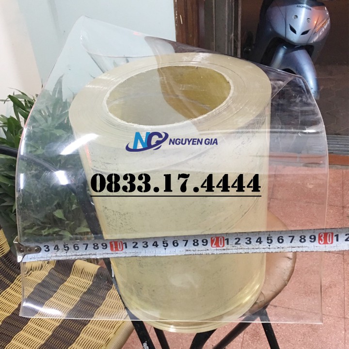 Nhựa PVC dẻo trong suốt bảng rộng 30cm dày 2mm