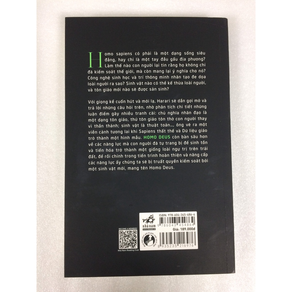 Sách - Homo Deus - Lược Sử Tương Lai