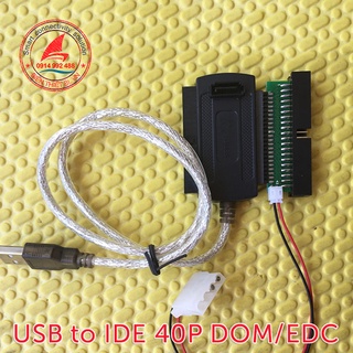 Đầu đọc thẻ USB 2.0 to IDE 40pin Reader Hard Disk DOM EDC. Đọc ổ cứng Disk on module, Embedded disk card, thiết bị COMBO